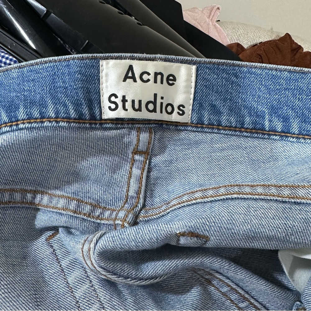 Acne Light Blue Denim Pants